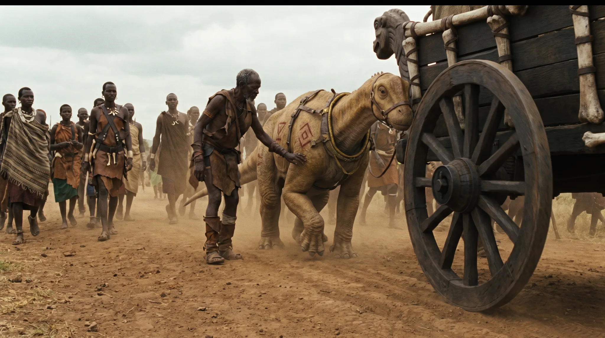 Jurassic Wars — visuel de production Byss Group (jw caravane chariot)