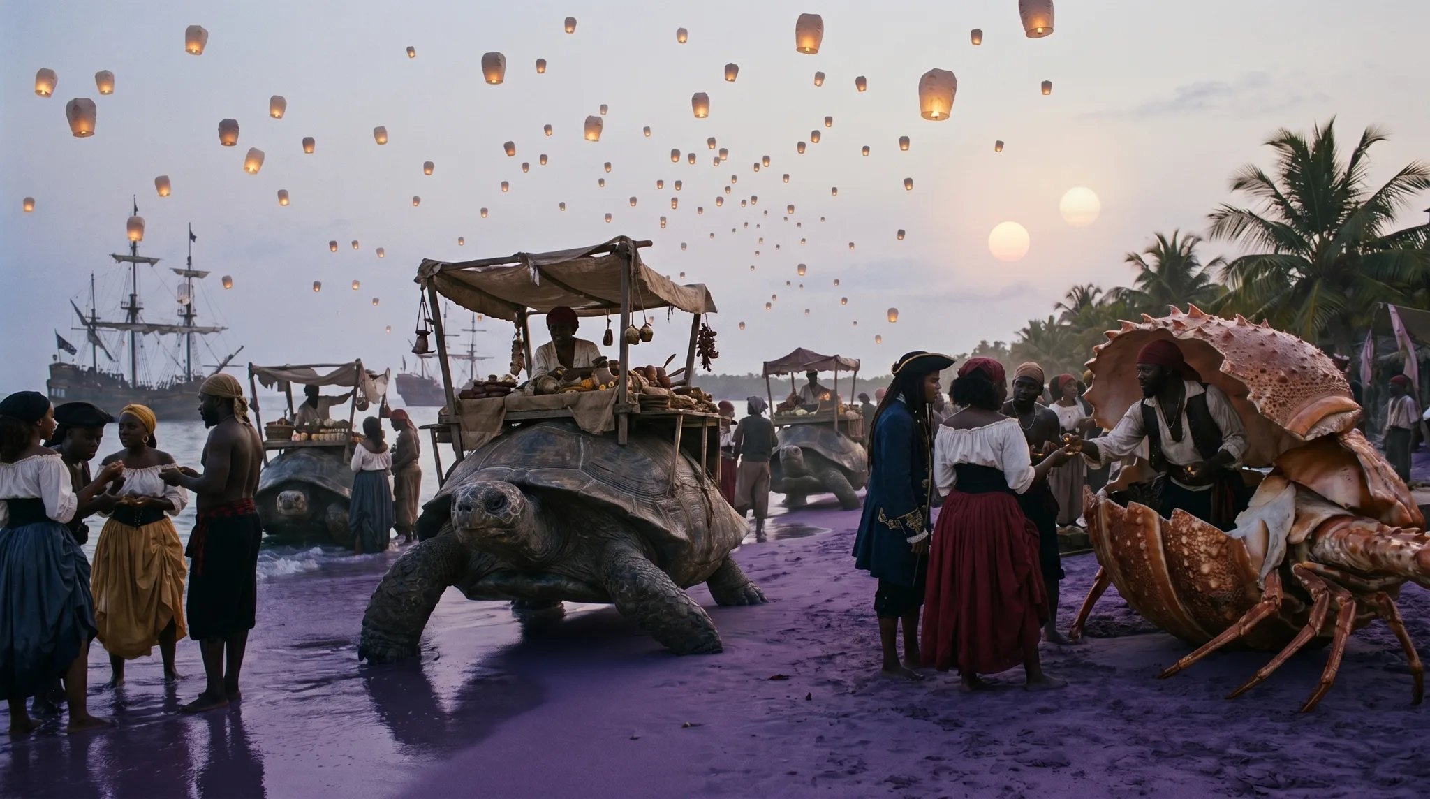 Jurassic Wars — visuel de production Byss Group (jw lanternes tortues)