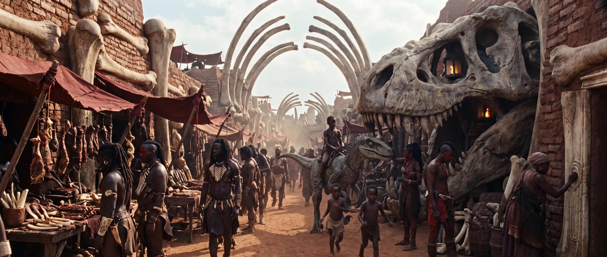 Jurassic Wars — visuel de production Byss Group (jw marche crane)