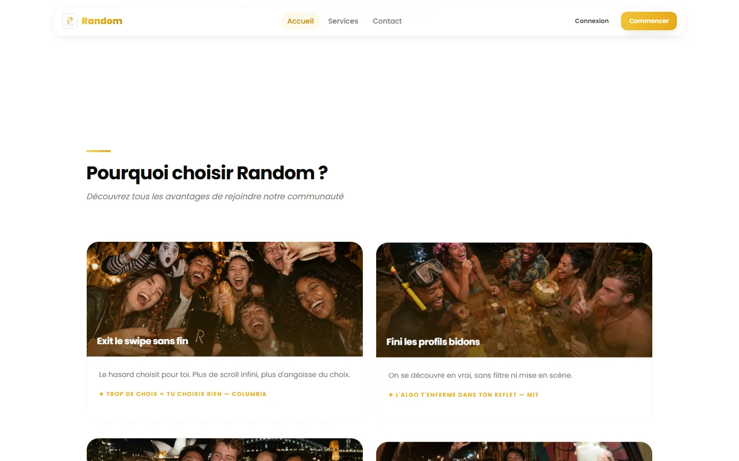 Random — visuel de production Byss Group (random shot pourquoi)